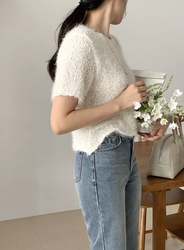 Hairy Harp Knit (*3color)
