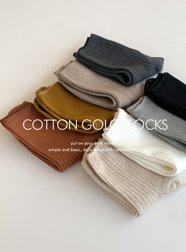 Cotton Corrugated Socks (*8color)