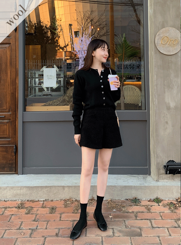 [Date Look/Party Look/Wool 50] 💚Olden Tweed Shorts (*2color)
