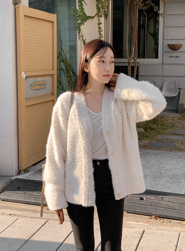 Bookle two-way button Cardigan (*2color)