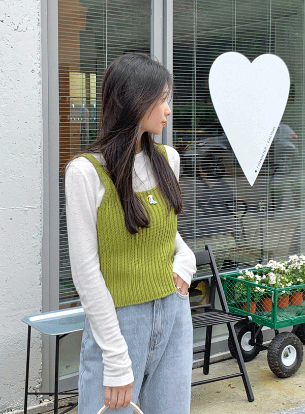[Autumn Knit] Wool Knit Vest (*3color)