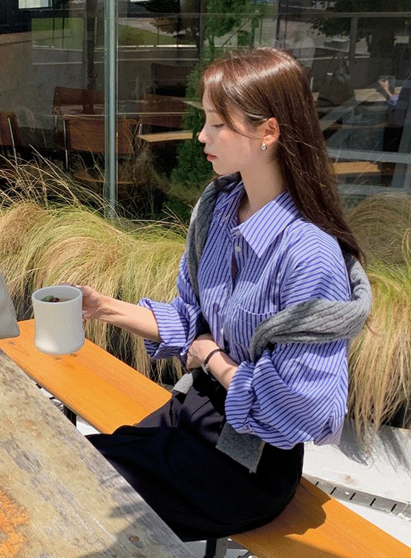 [Fall Shirt] Matten Stripe Shirt (*3color)